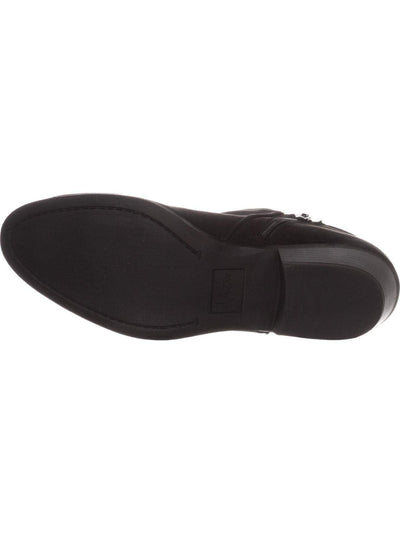 STYLE & COMPANY Womens Black Padded Wileyy Almond Toe Block Heel Zip-Up Booties M