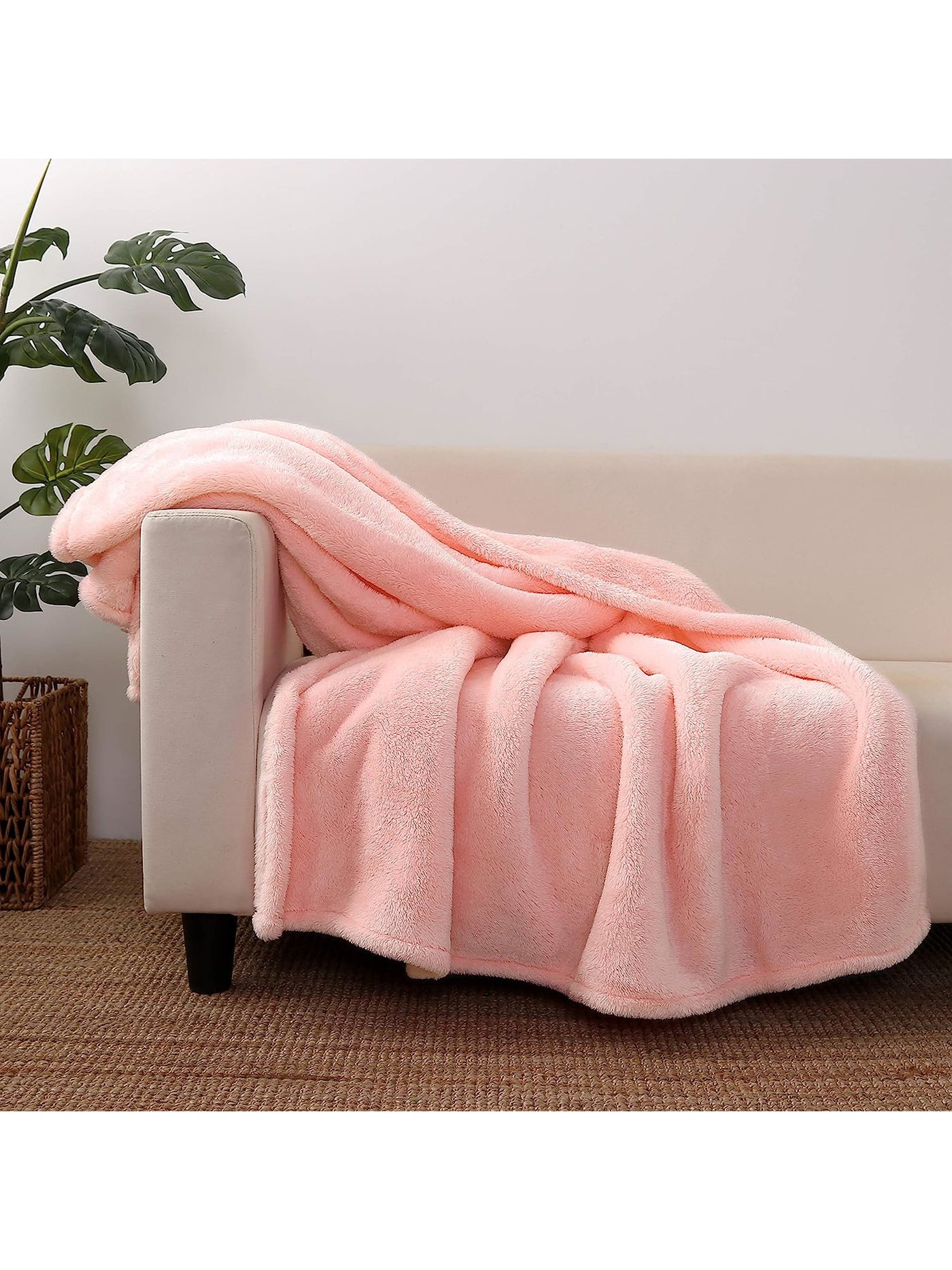 BERKSHIRE Pink Solid 50 X 60 Throw