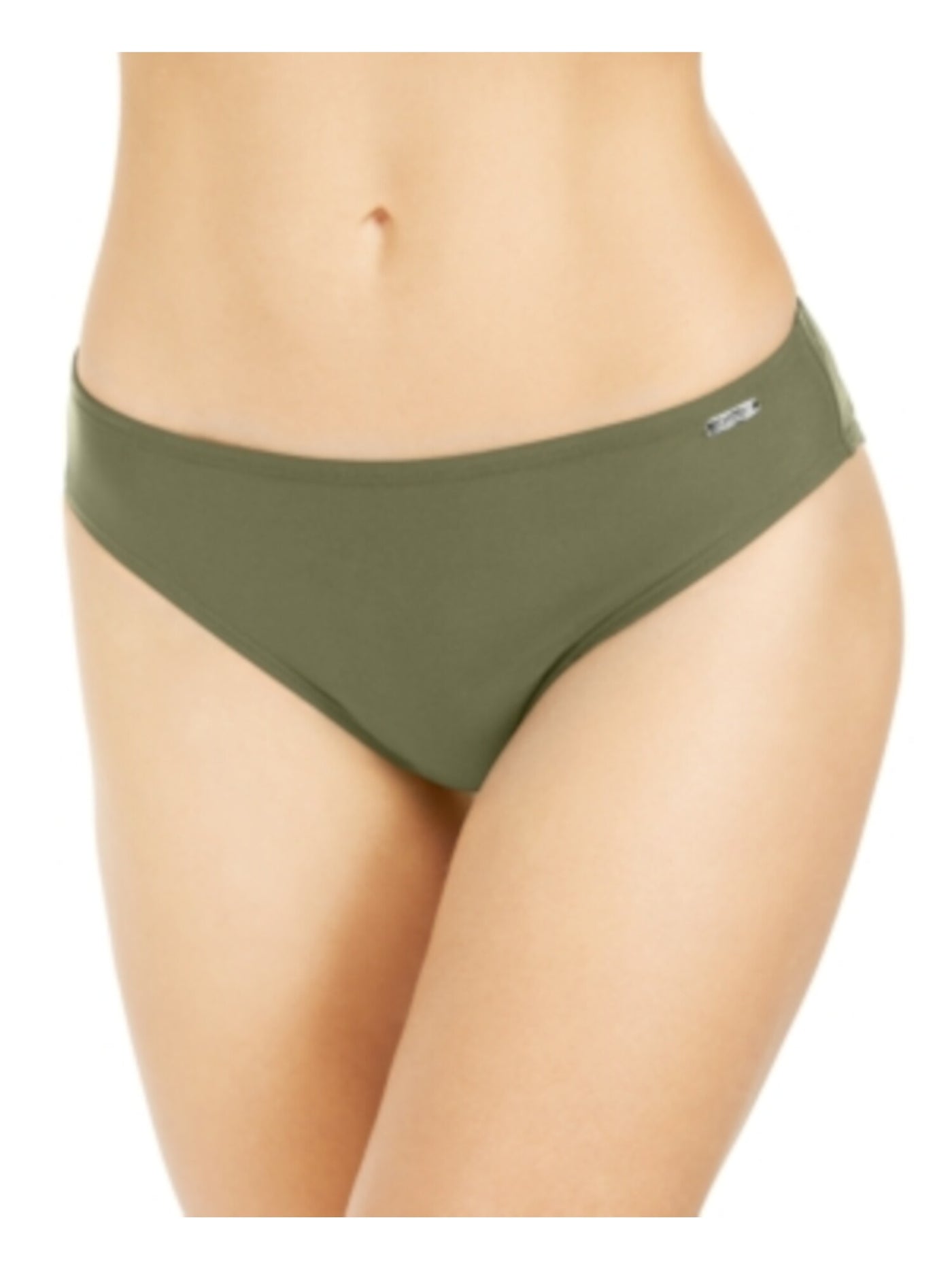 DKNY Women's Green Stretch Lined Full Coverage UV Protection Hipster Swimsuit Bottom L