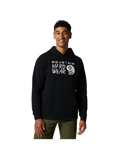 MOUNTAIN HARD WEAR Mens Black Logo Graphic Long Sleeve Classic Fit Draw String Hoodie M