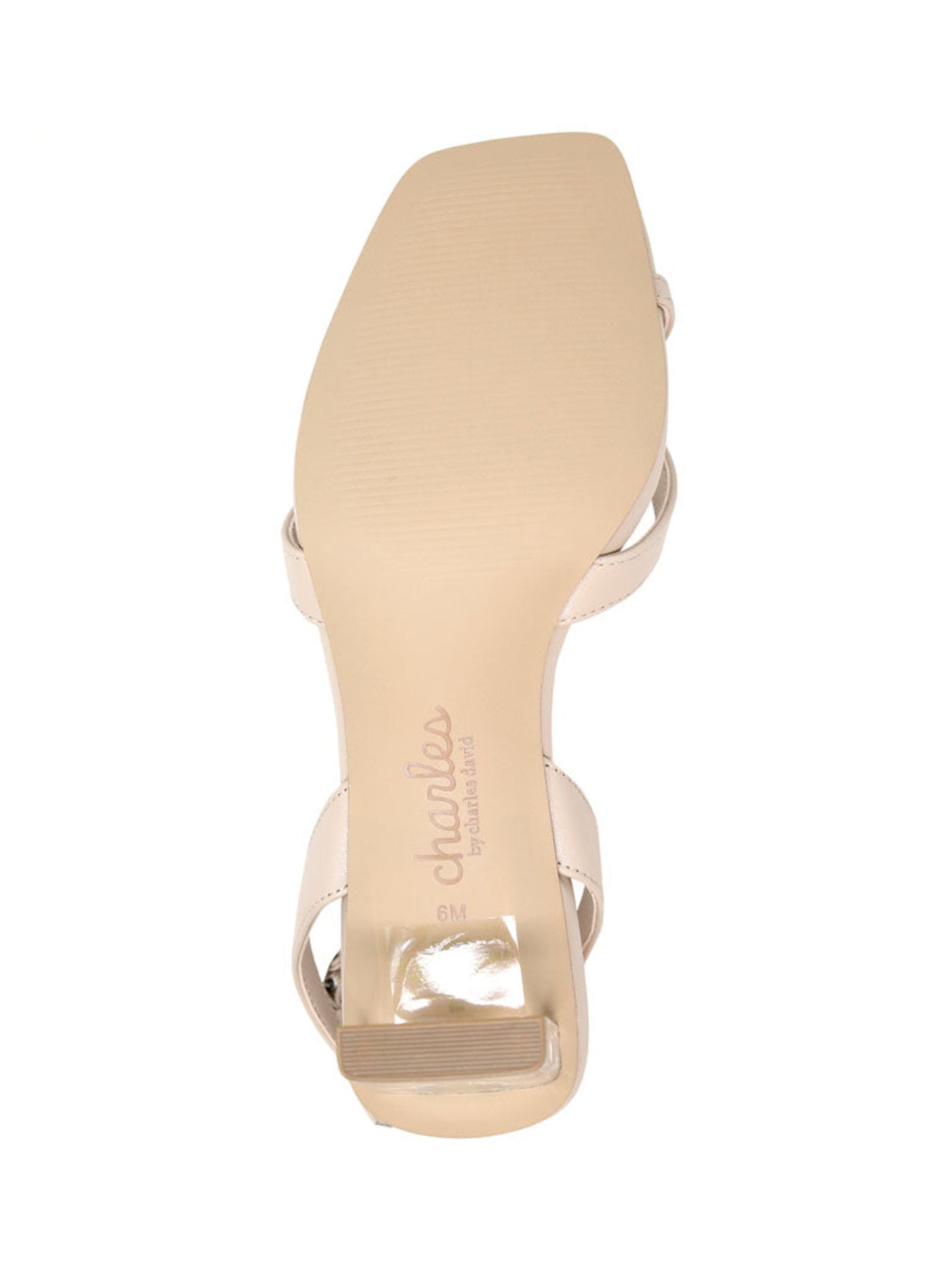 CHARLES BY CHARLES DAVID Womens Beige Adjustable Ankle Strap Fancy Open Toe Sculpted Heel Buckle Dress Heeled M