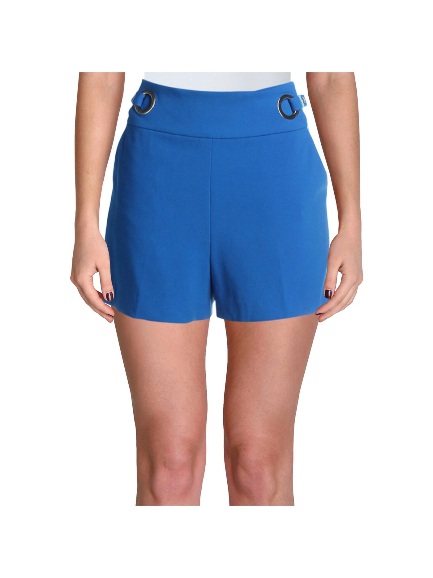 MARCIANO Womens Blue Zippered Grommet Straight leg Shorts S