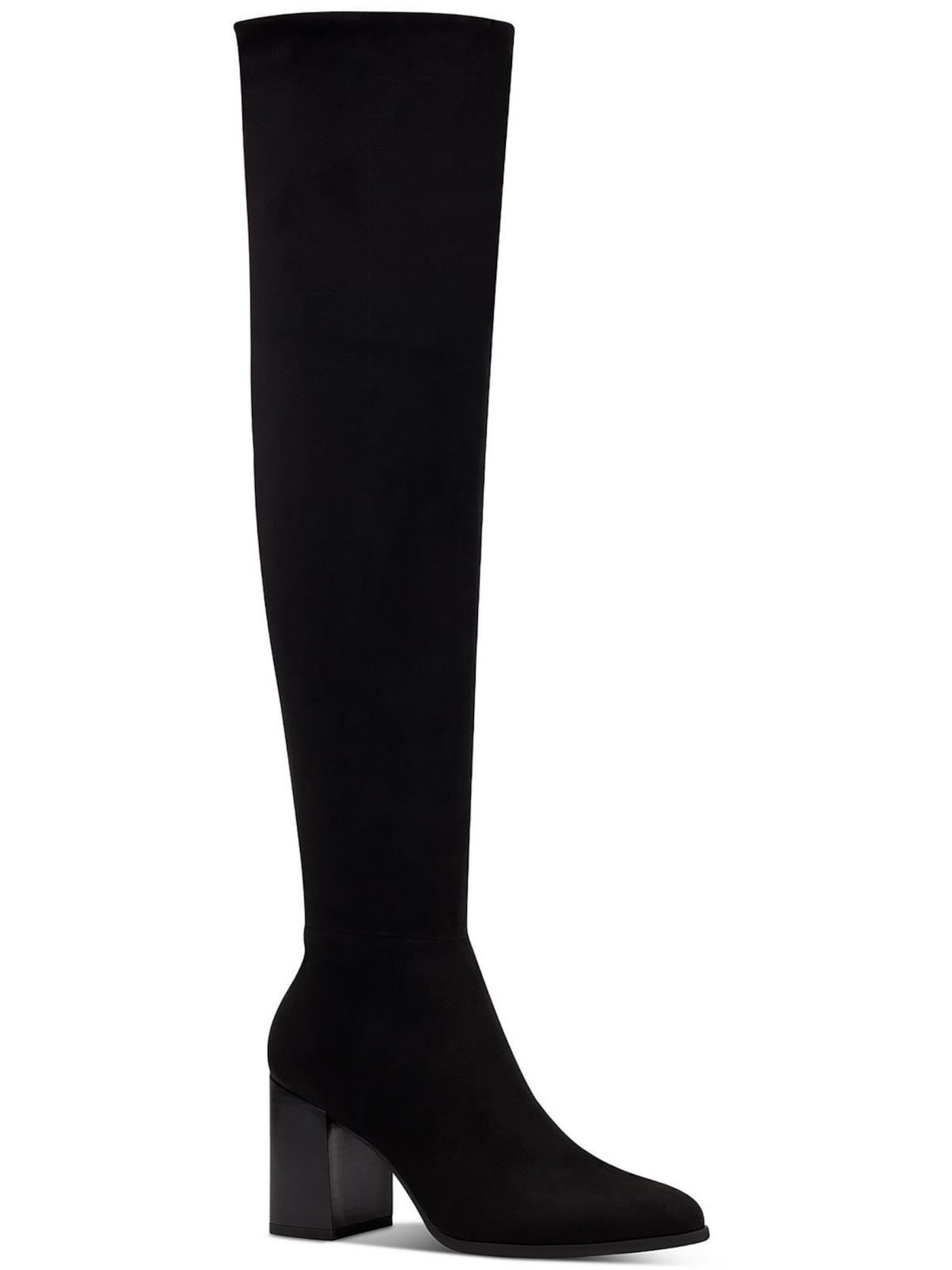 INC Womens Black Cushioned Windee Almond Toe Block Heel Zip-Up Heeled Boots 8 M