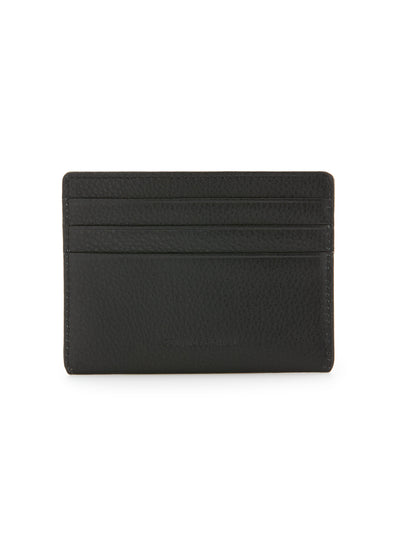 PENGUIN Men's Black Leather Embossed Logo Ombre Card Holder