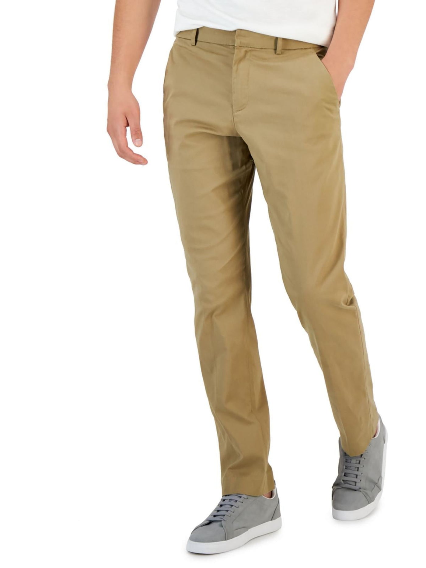 PERRY ELLIS PORTFOLIO Mens Beige Classic Fit Pants 48W\30L