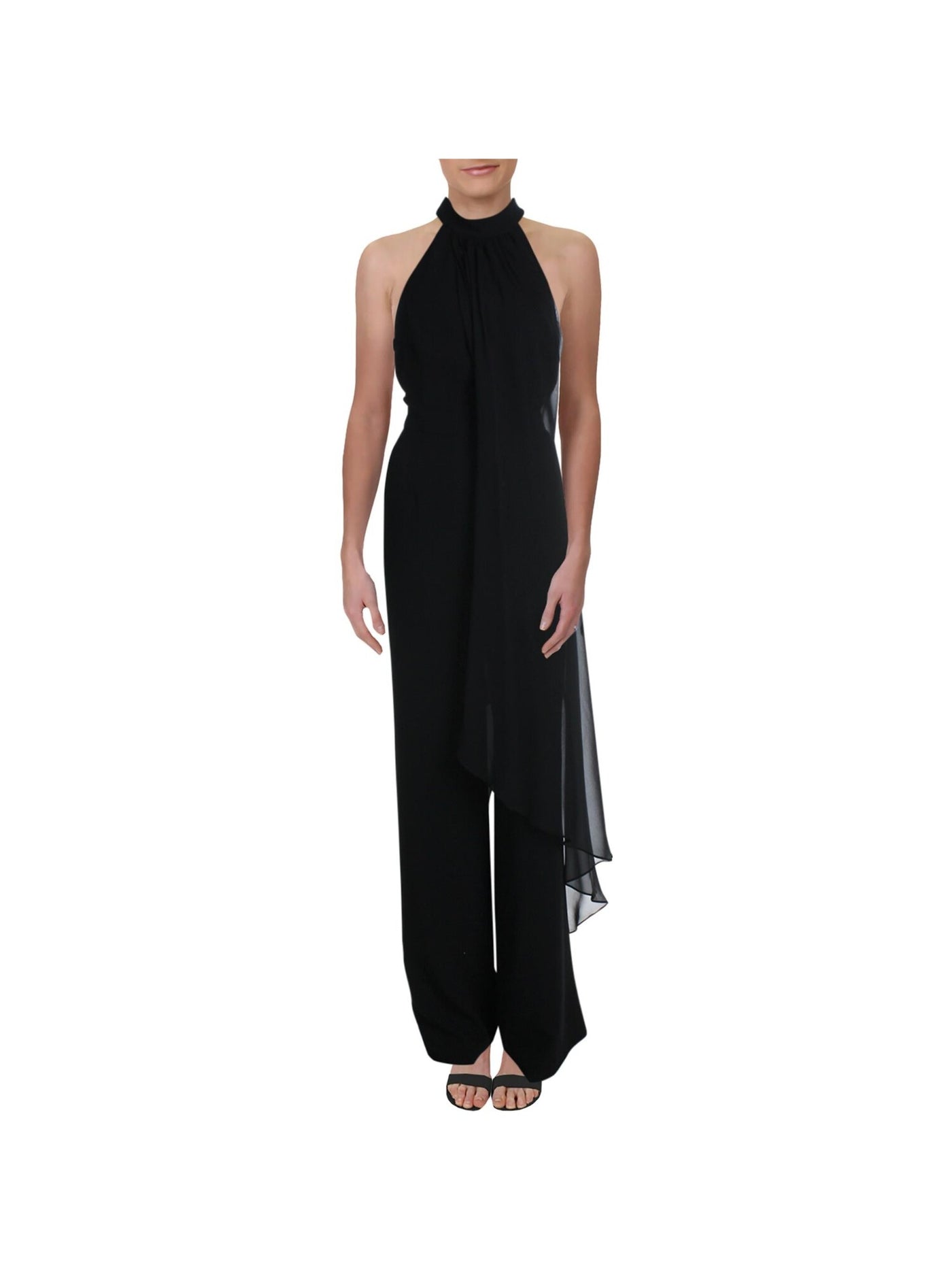 TRINA TURK Womens Black Sleeveless Halter Top Size: 0