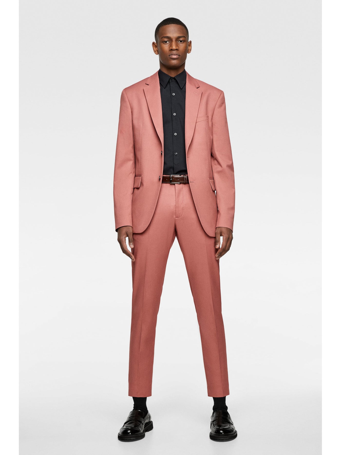 ZARA Mens Coral Single Breasted, Classic Fit Suit Separate Blazer Jacket 40