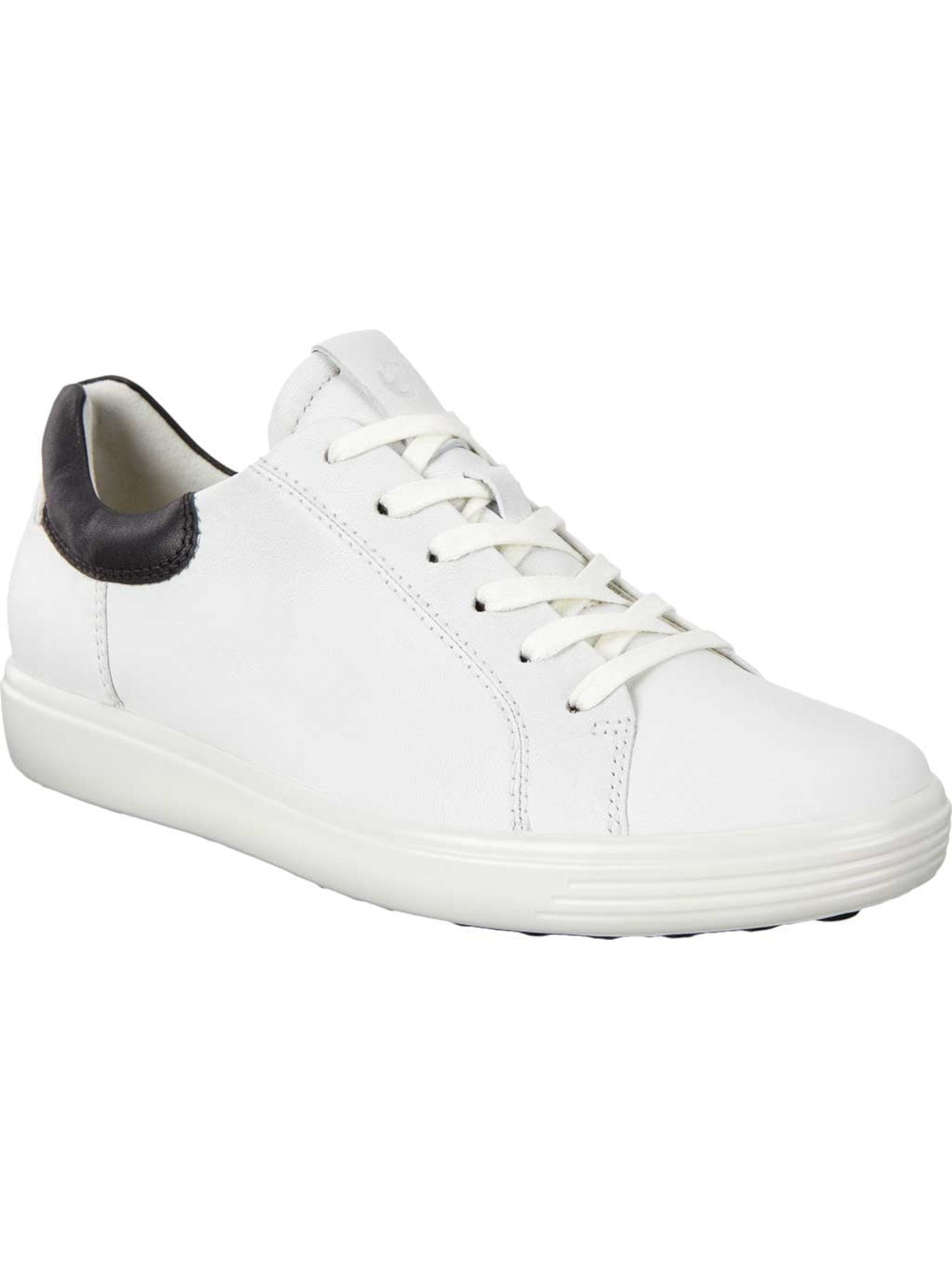 ECCO Womens White Removable Insole Soft 7 Round Toe Wedge Lace-Up Leather Sneakers Shoes 35