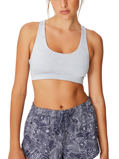 COTTON ON BODY Intimates Gray Strappy Crossover Back Sports Bra XS