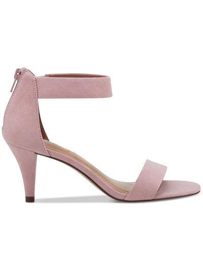 STYLE & COMPANY Womens Pink Ankle Strap Padded Paycee Open Toe Stiletto Zip-Up Dress Heeled Sandal 10 M