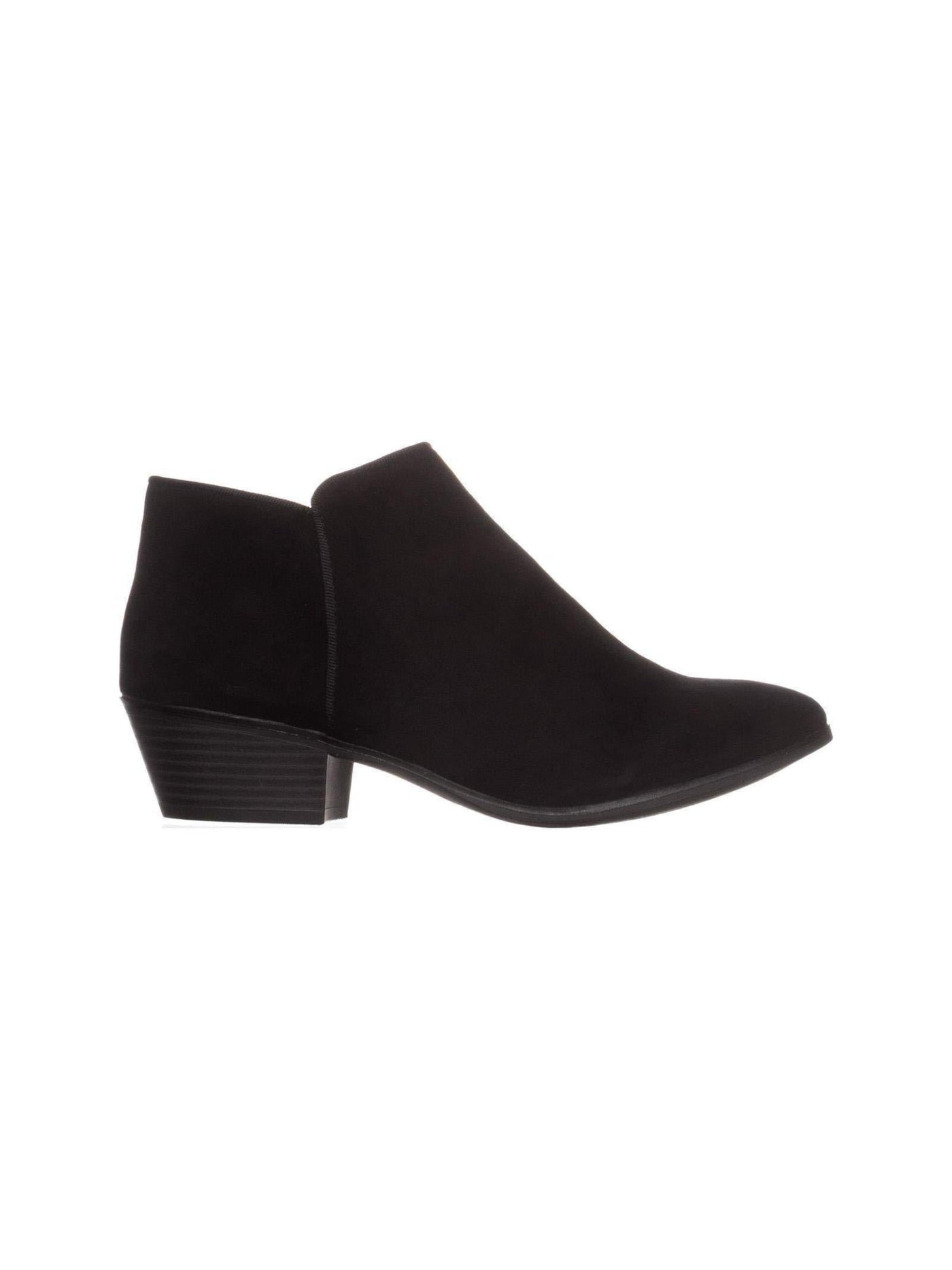STYLE & COMPANY Womens Black Padded Wileyy Almond Toe Block Heel Zip-Up Booties 7.5 M