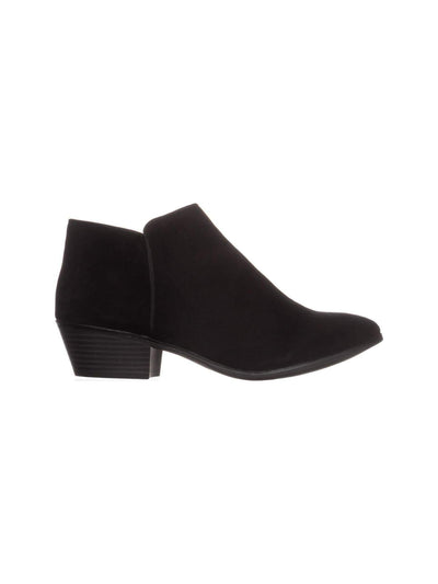 STYLE & COMPANY Womens Black Padded Wileyy Almond Toe Block Heel Zip-Up Booties 7.5 M