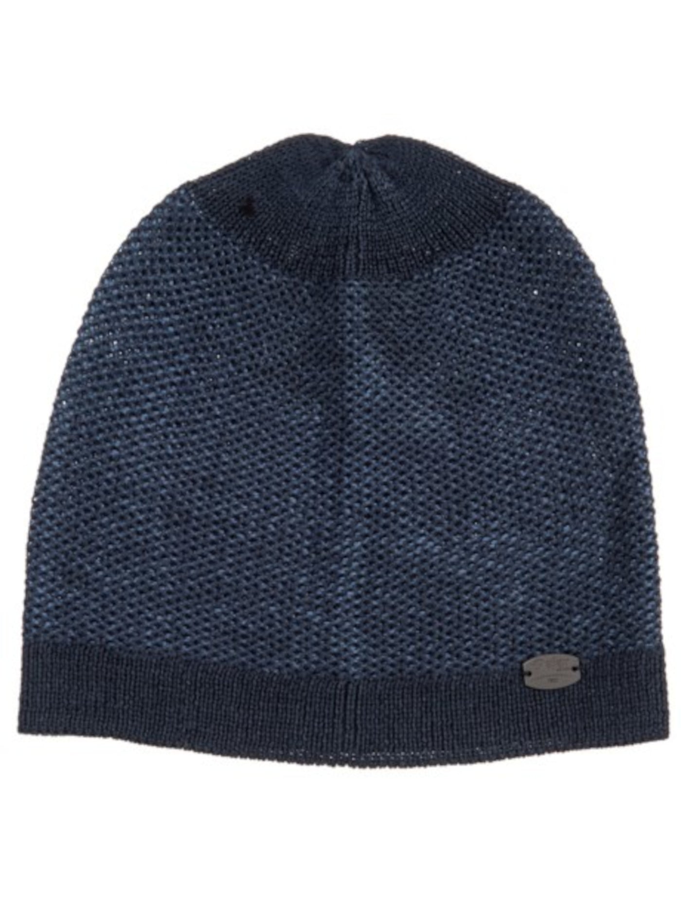 PAJAR Mens Navy Mixed Knit Fitted Beanie Hat Cap