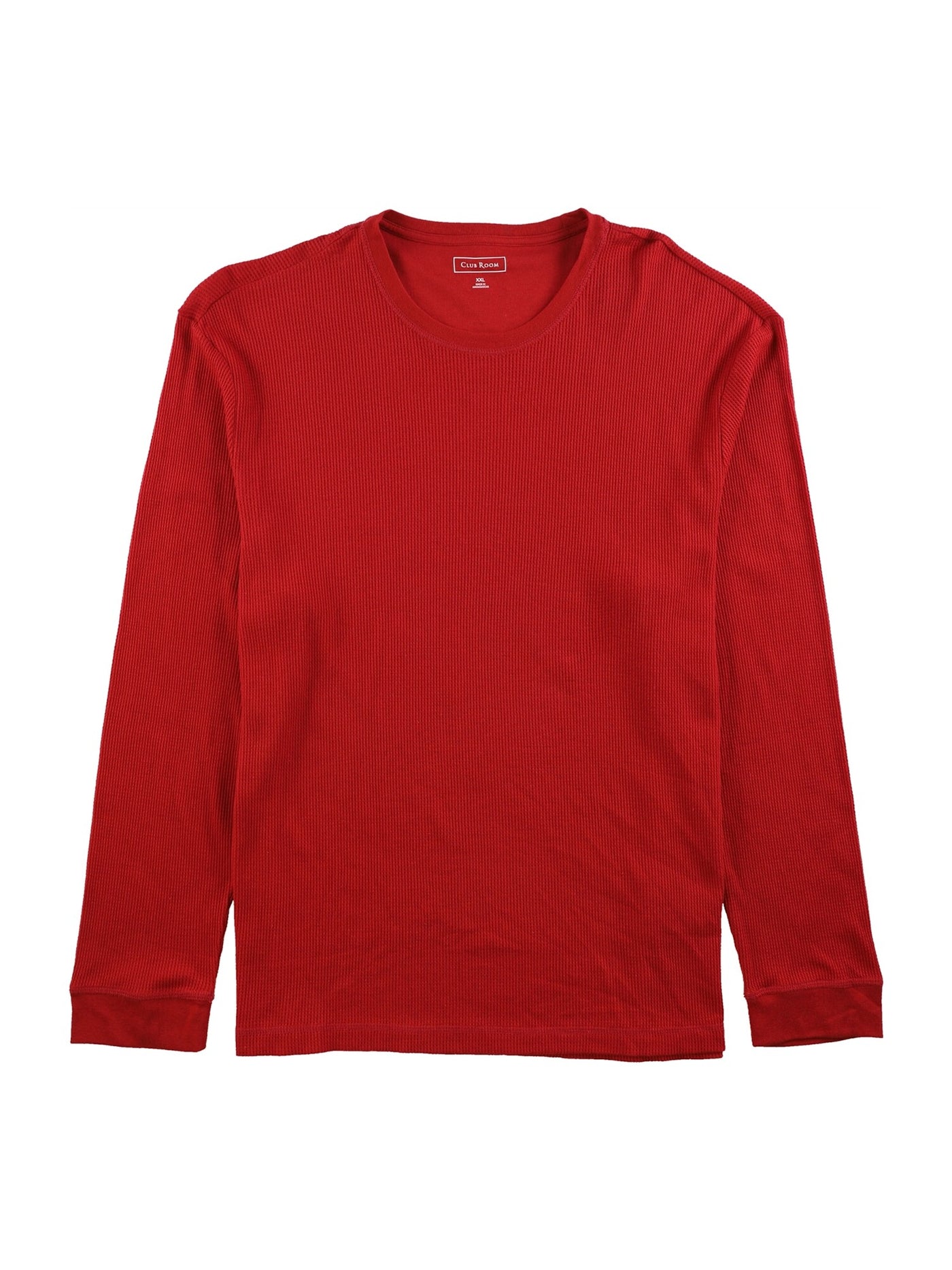 CLUBROOM Mens Red Slim Fit Thermal T-Shirt XXL