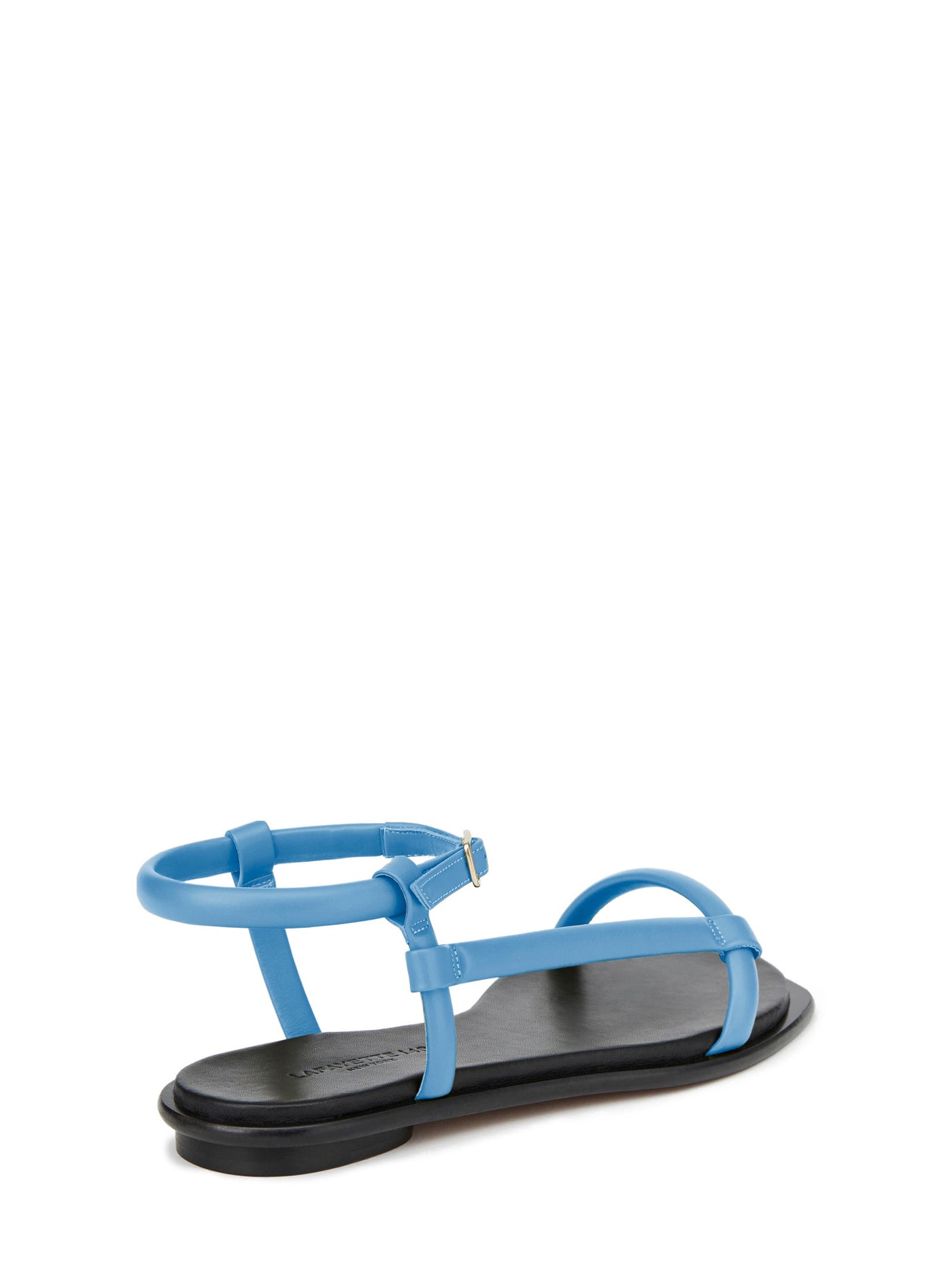 LAFAYETTE 148 NEW YORK Womens Blue Adjustable Ankle Strap Round Toe Buckle Leather Sandals Shoes 38