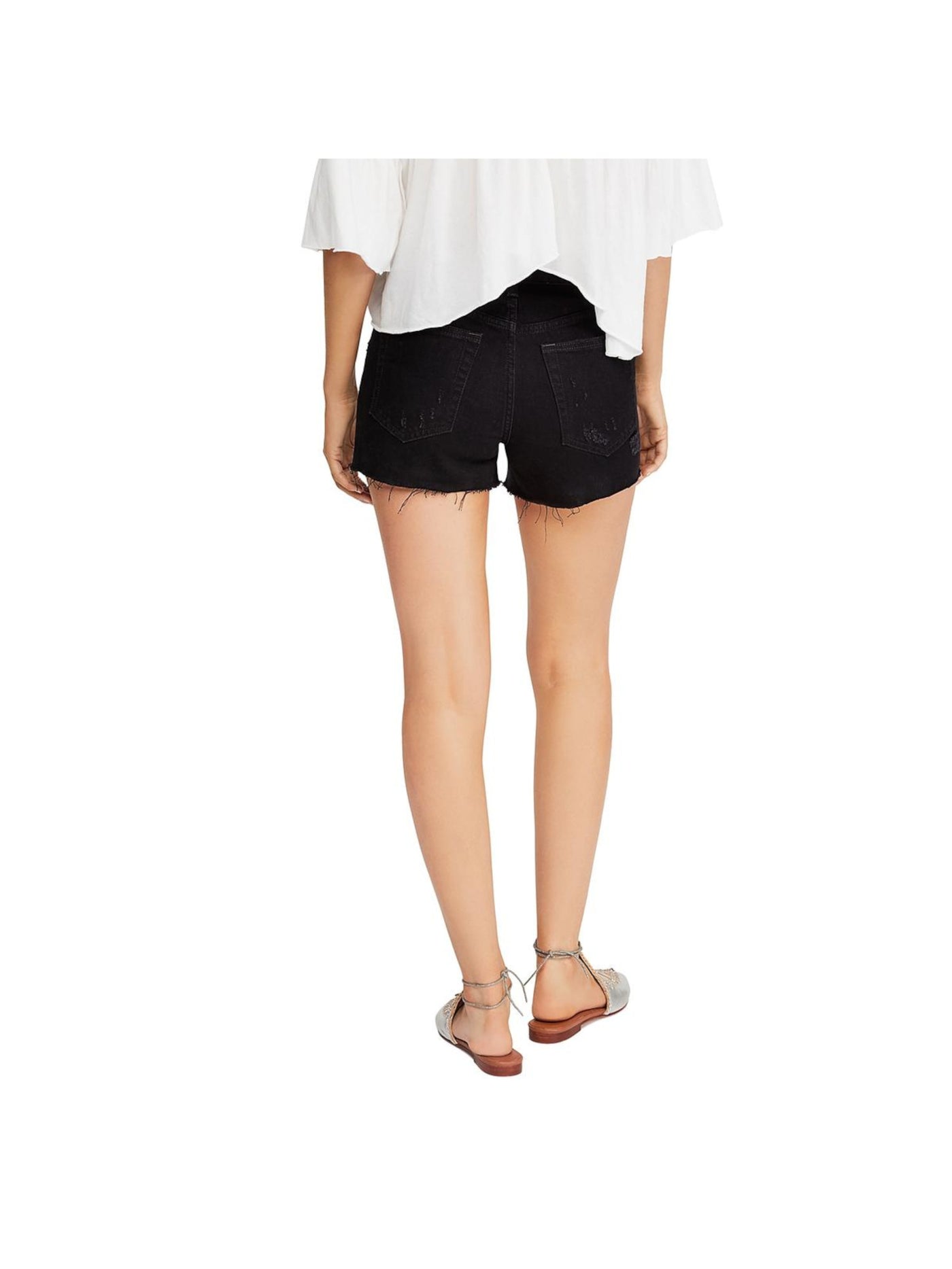 WE THE FREE Womens Black Shorts 24 Waist