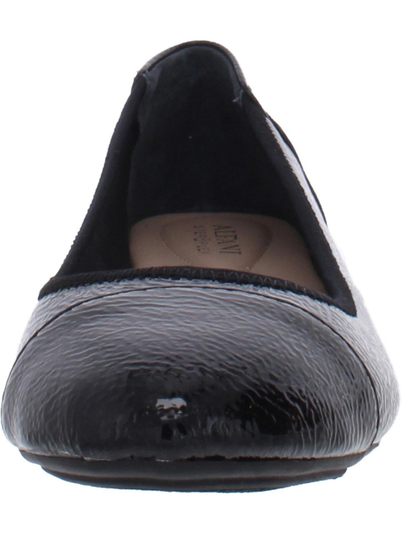 ALFANI Womens Black Padded Breathable Tavii Round Toe Slip On Ballet Flats 6.5 M