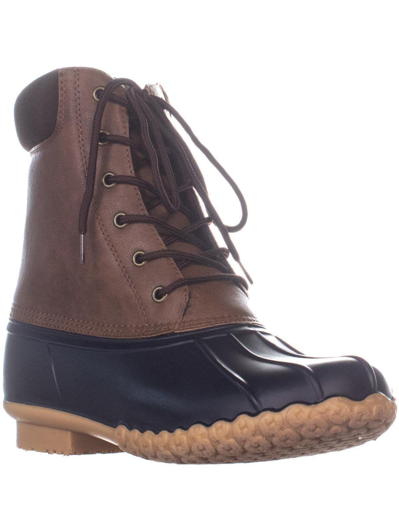WEATHERPROOF VINTAGE Mens Navy Insulated Comfort Adam Round Toe Block Heel Lace-Up Duck Boots 12 M