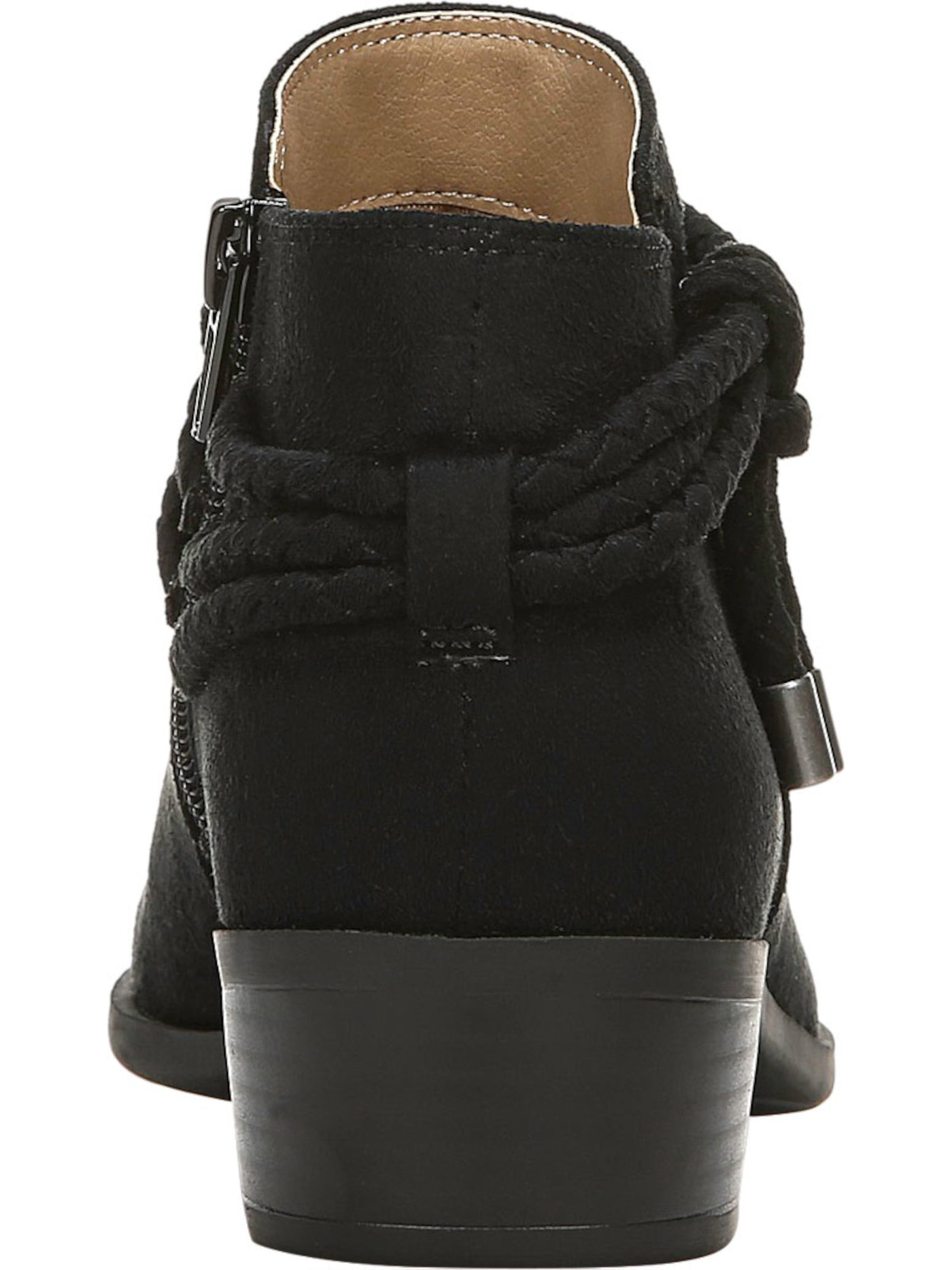 LIFE STRIDE VELOCITY Womens Black Braided Comfort Andrea Round Toe Block Heel Zip-Up Booties 5.5 M
