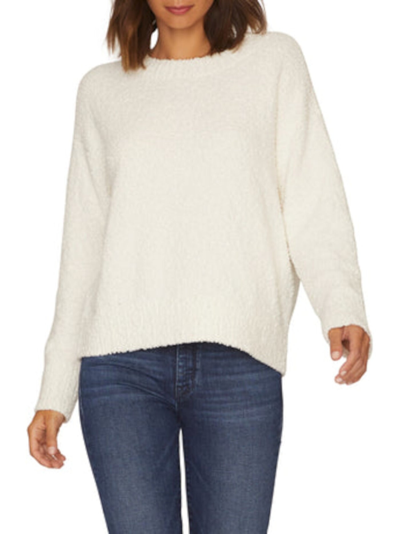 SANCTUARY Womens Long Sleeve Jewel Neck Hi-Lo Top