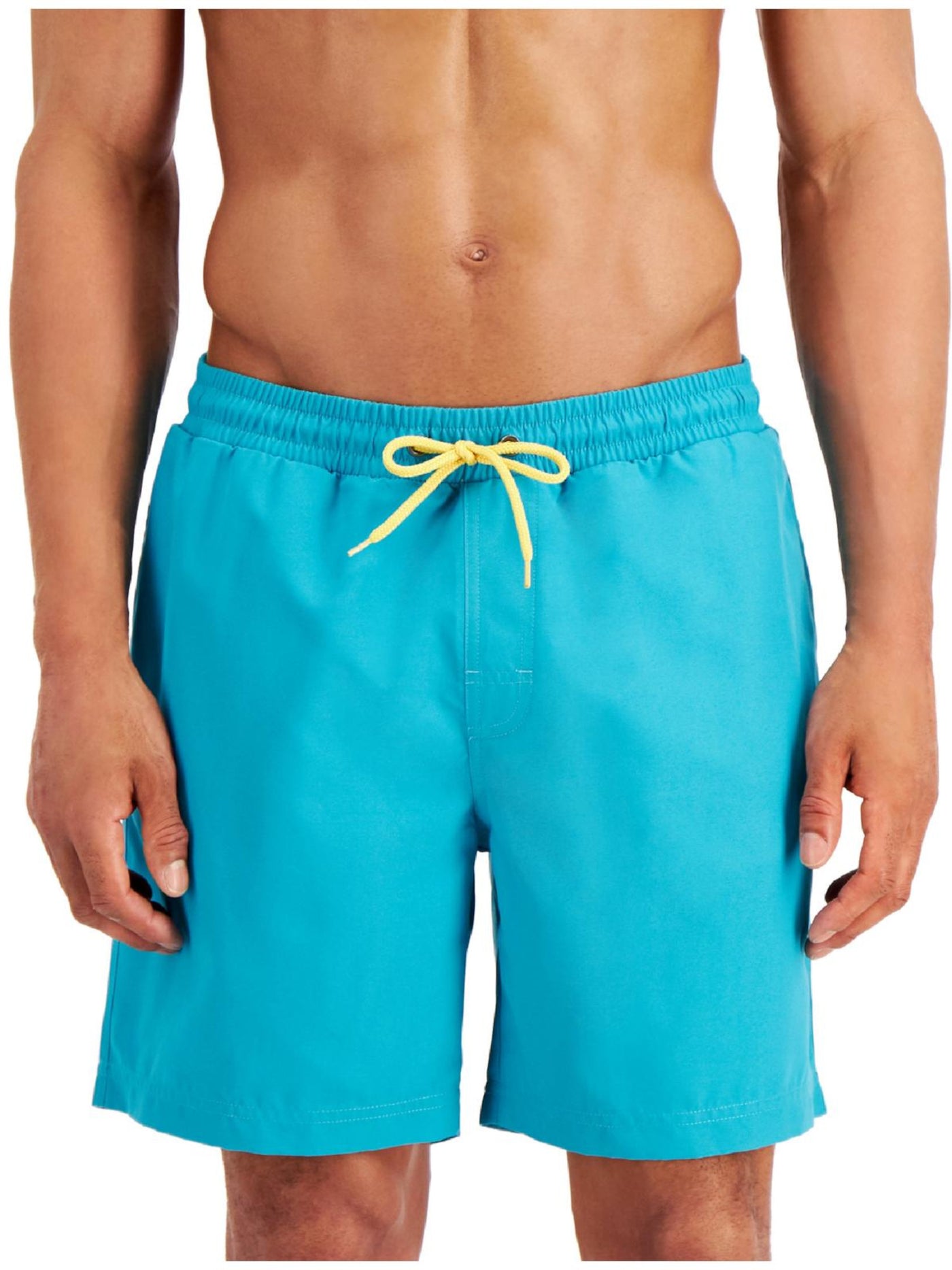 CLUBROOM Mens Swimwear Teal Lightweight, Regular Fit Moisture Wicking Shorts L