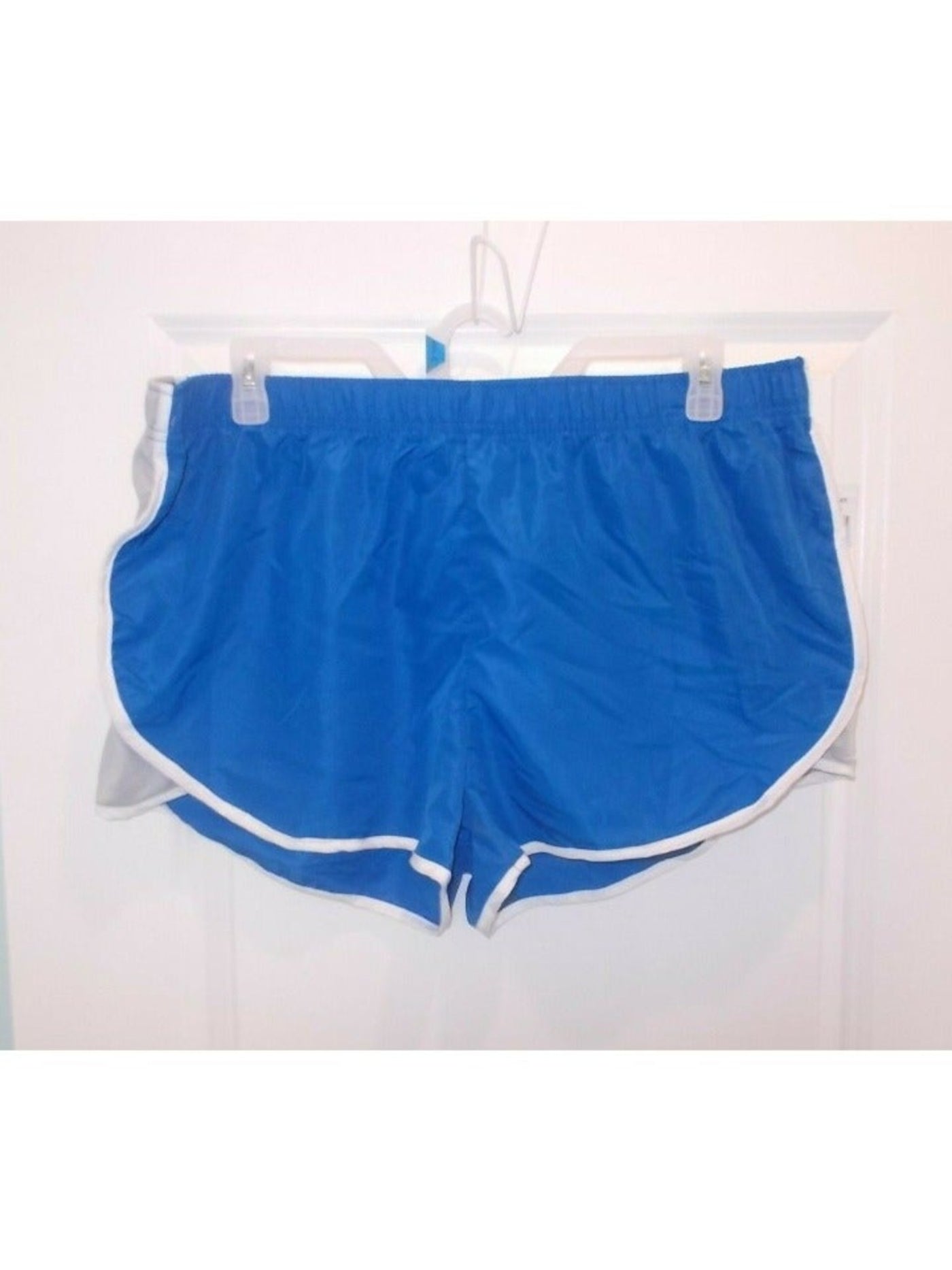 SPORT Womens Blue Active Wear Shorts Plus 1X