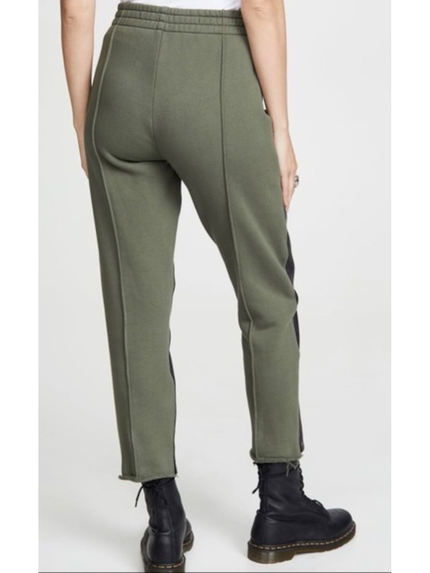 ALEXANDER WANG Womens Green Zippered Pocketed Adjustable Waist Drawcord Cuffs Pants 25