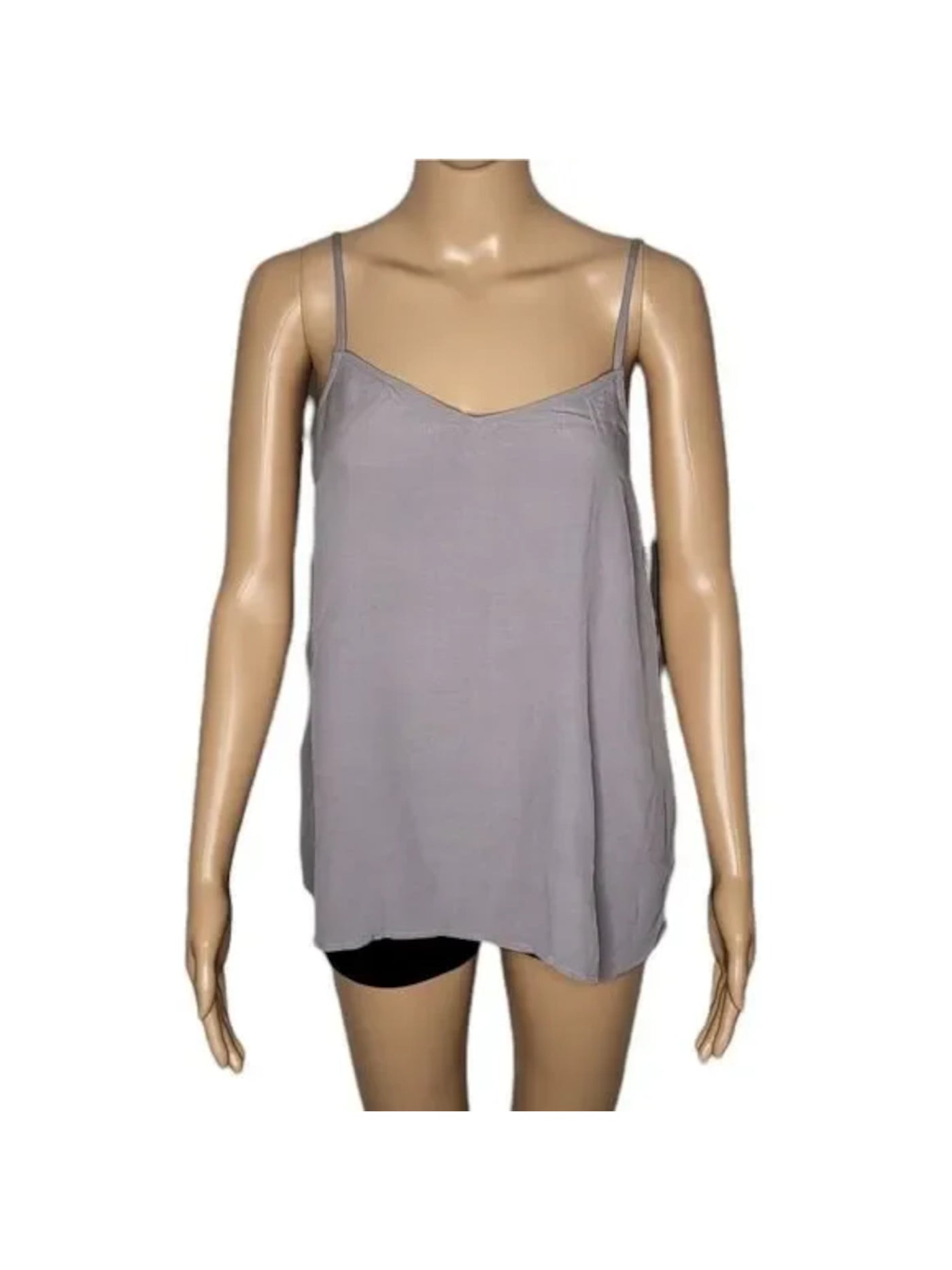 STYLE & COMPANY Womens Gray Spaghetti Strap V Neck Cami Top M