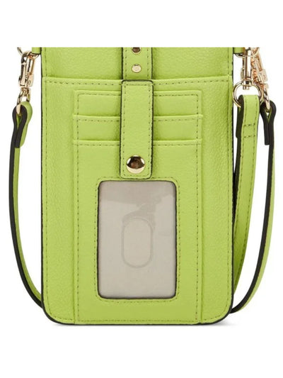 INC Women's Green Ashlii Adjustable Card Holders Studded Wristlet Single Strap