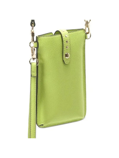 INC Women's Green Ashlii Adjustable Card Holders Studded Wristlet Single Strap