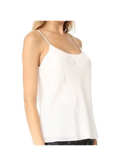 CLUB MONACO Womens Ivory Lined Scoop Back Spaghetti Strap Scoop Neck Cami Top XS