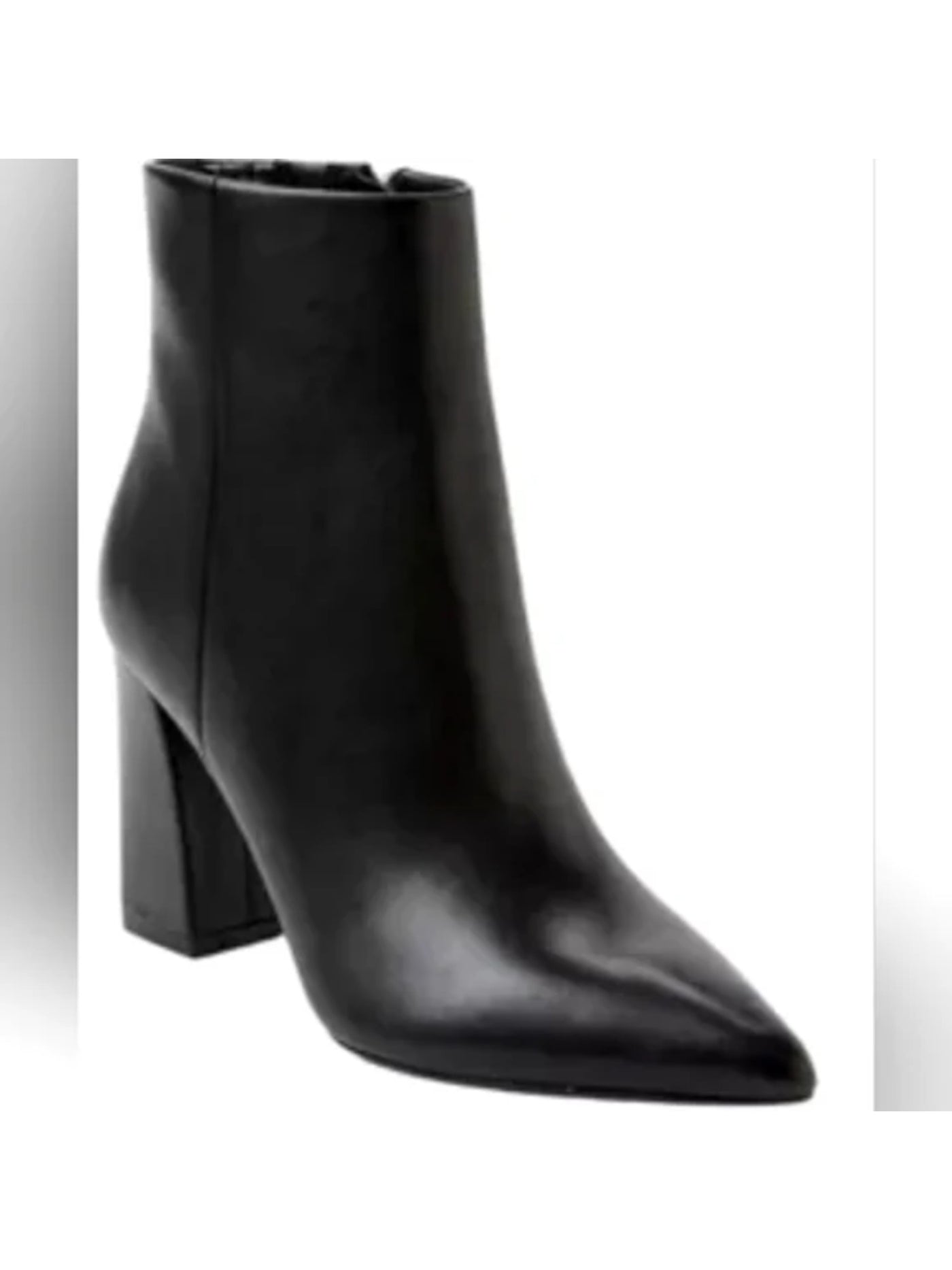 MARC FISHER Womens Black Padded Goring Gritana Pointed Toe Block Heel Zip-Up Dress Boots 10 M