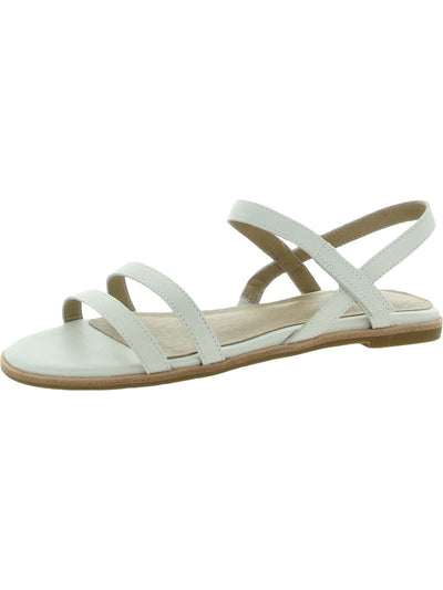 EILEEN FISHER Womens Chalk White Padded Strappy Adjustable Strap Cahill Round Toe Leather Sandals 9 M