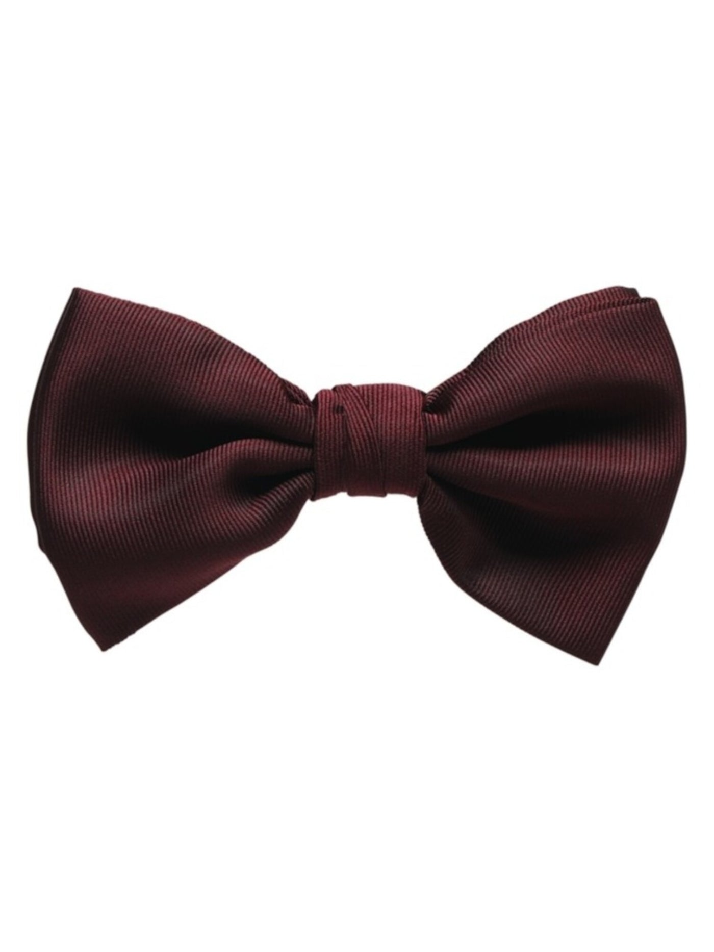 RYAN SEACREST Mens Burgundy Ribbed Pre-Tied Bow Tie