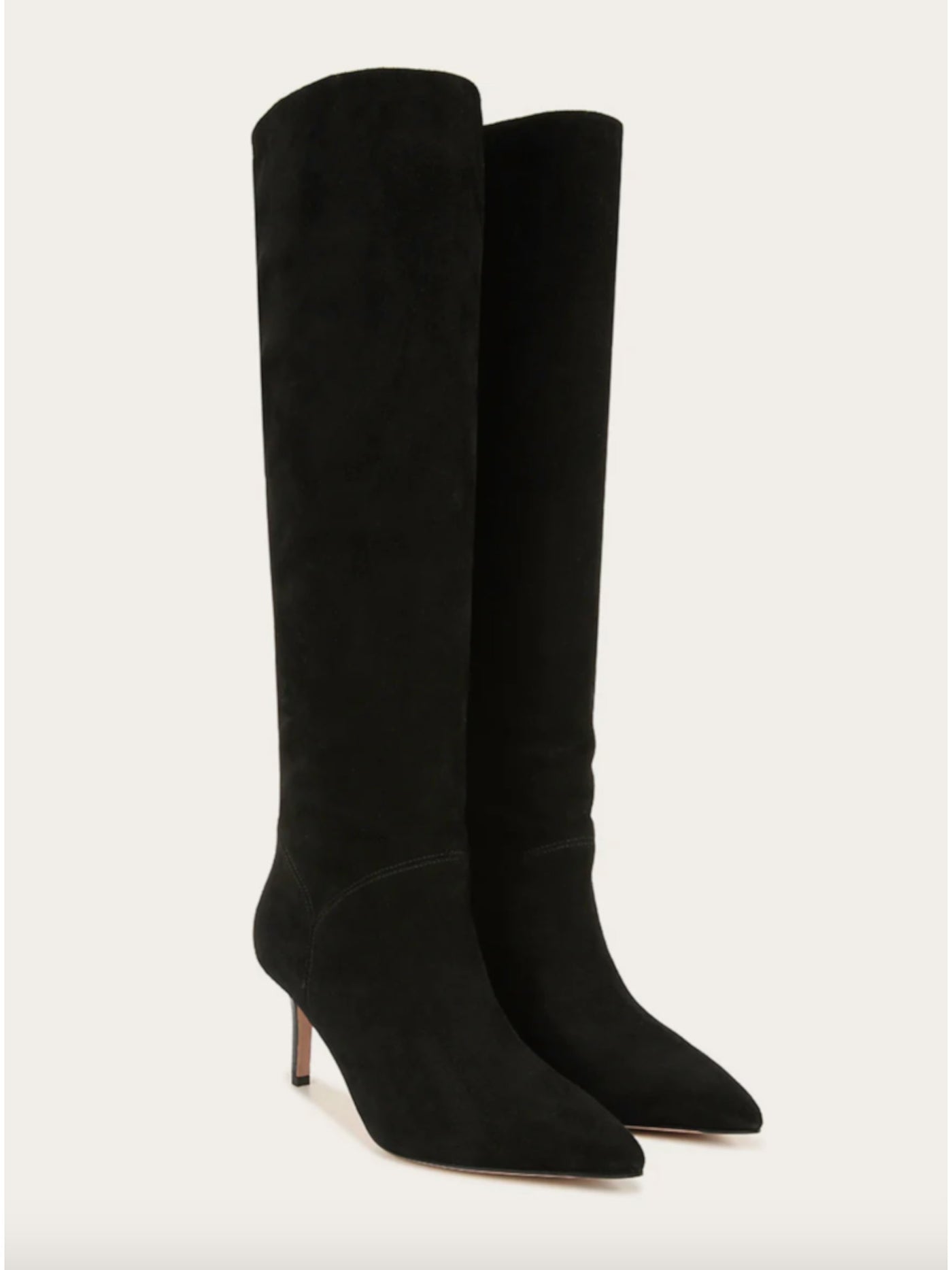 VERONICA BEARD Womens Black Padded Lexington Pointed Toe Stiletto Leather Dress Boots 8.5 M