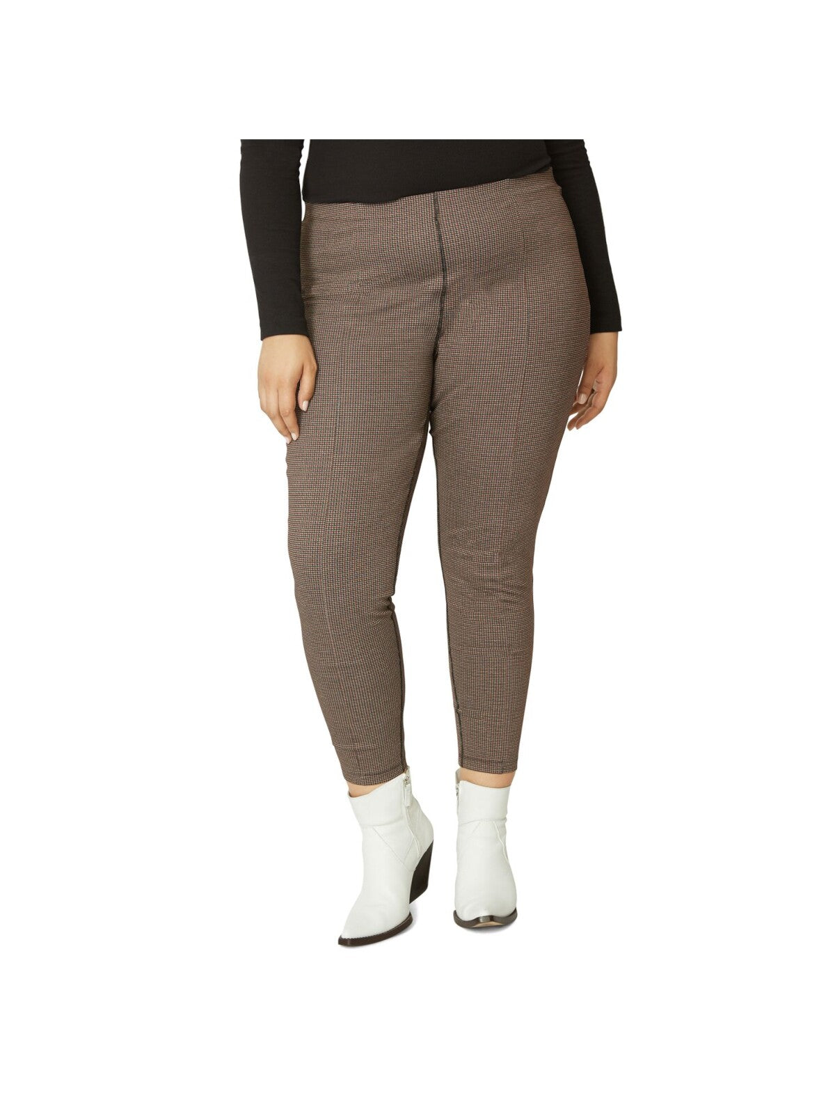 SANCTUARY Womens Houndstooth Cropped Leggings