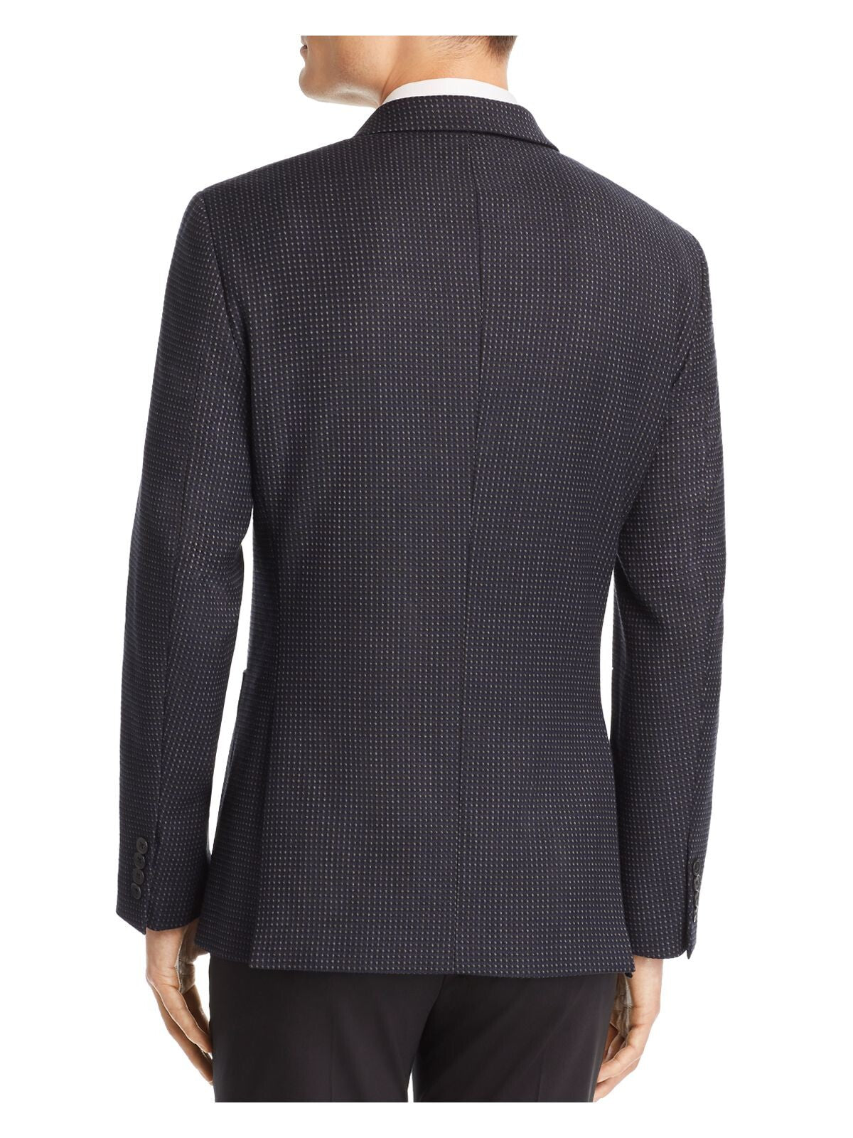 THEORY Mens Gray Single Breasted, Slim Fit Sport Coat 36R