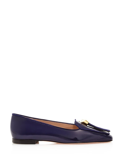 STUART WEITZMAN Womens Blue Knot Hardware Tasseled Slipknot Slip On Leather Dress Loafers 6.5 M