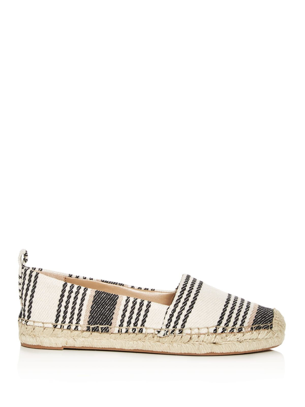 MARC FISHER Womens Natural Multi Beige Striped Woven Cushioned Ltd Cacera2 Cap Toe Slip On Espadrille Shoes 9.5 M