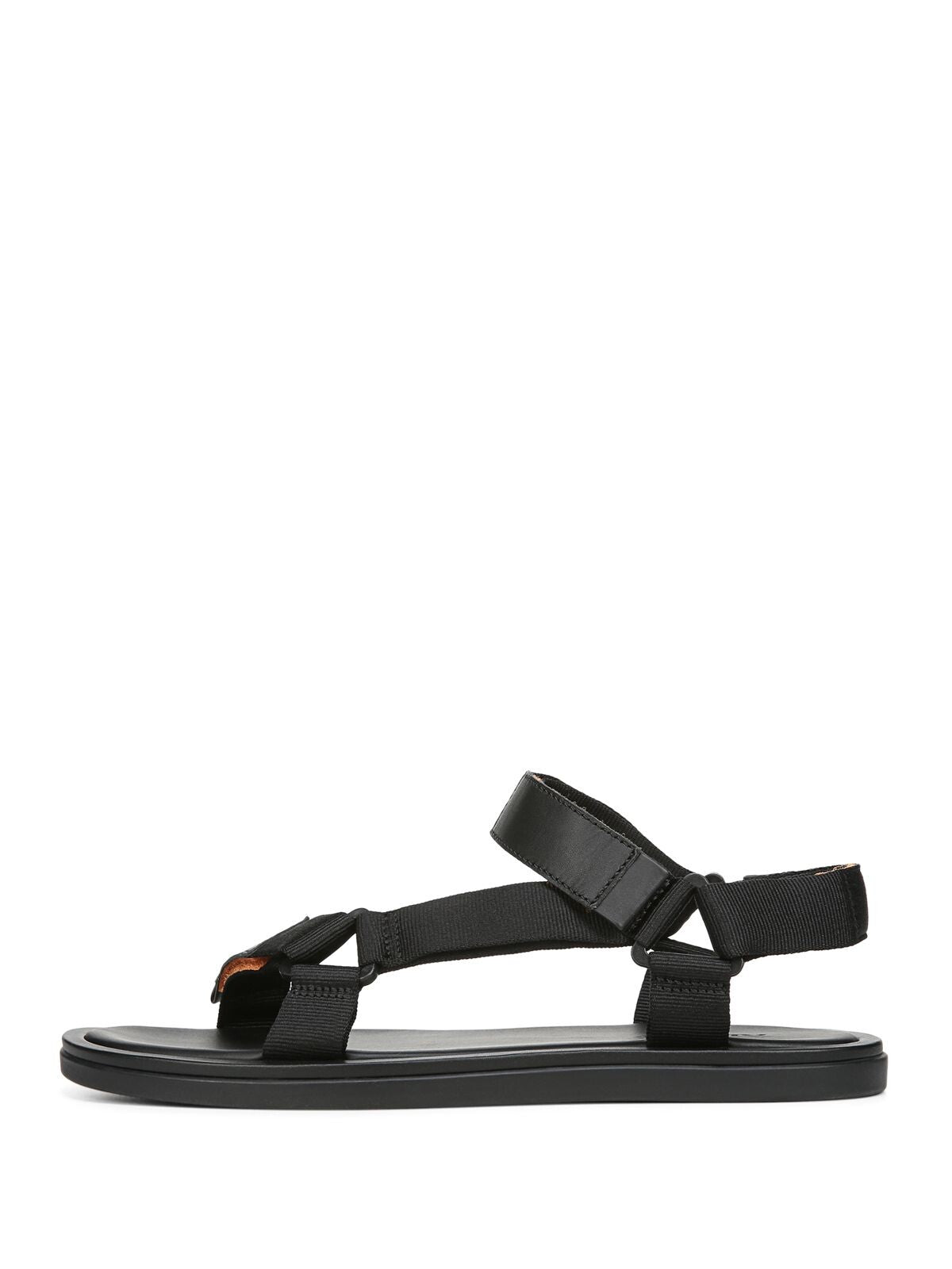 VINCE. Mens Black Destin Round Toe Sandals Shoes