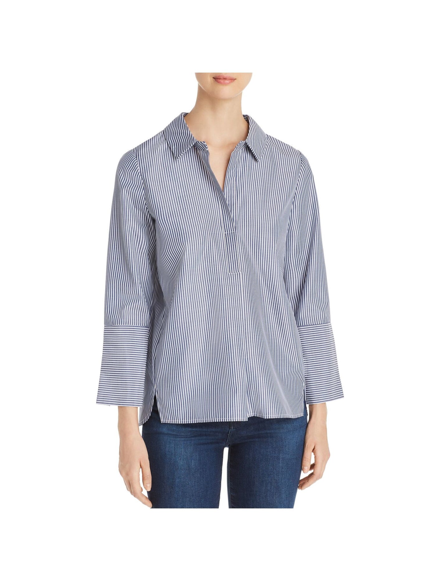 LE GALI Womens Long Sleeve Collared Blouse