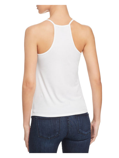 EILEEN FISHER Womens Ivory Stretch Spaghetti Strap Scoop Neck Tank Top XL