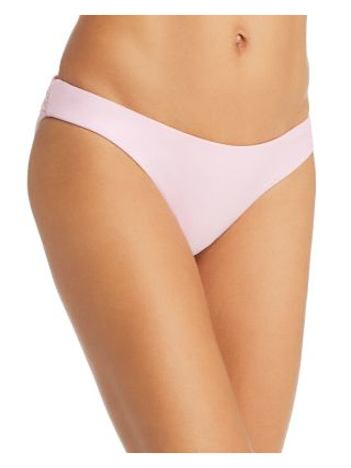 PILY Q Women's Pink Low Rise Hipster Bikini Bottom M