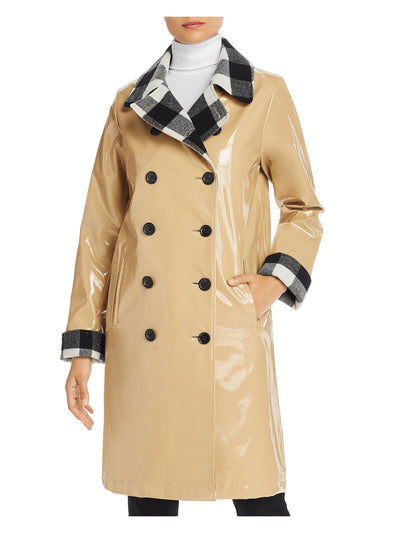 JANE POST Womens Beige Raincoat XS