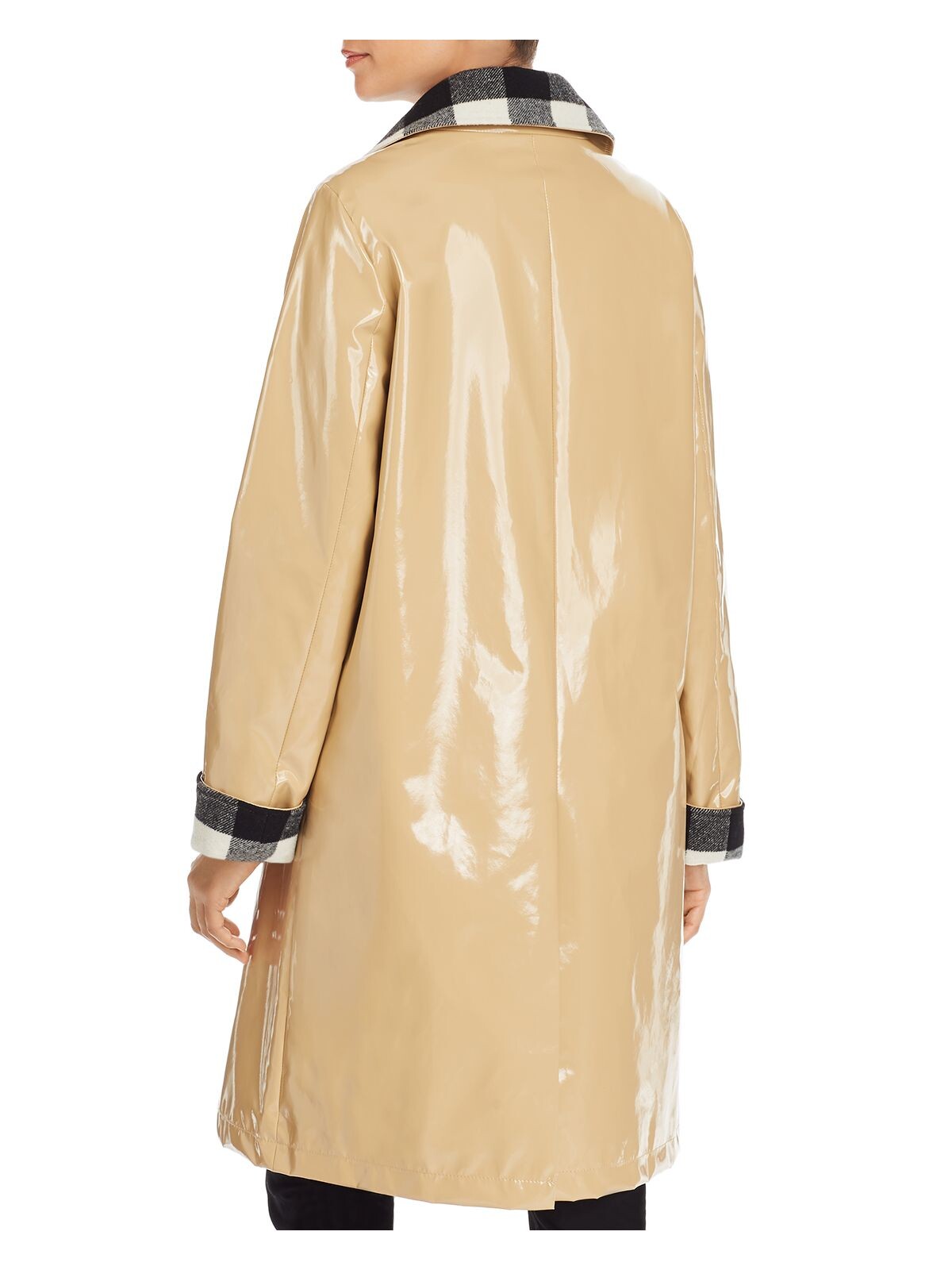 JANE POST Womens Beige Raincoat L