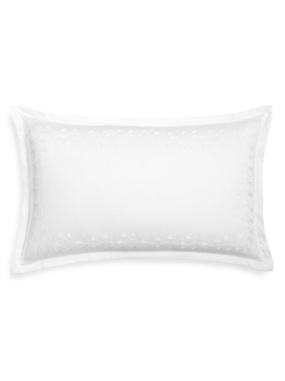 SKY White Patterned 300 Thread Count 14 x 24 in Decorative Pillow