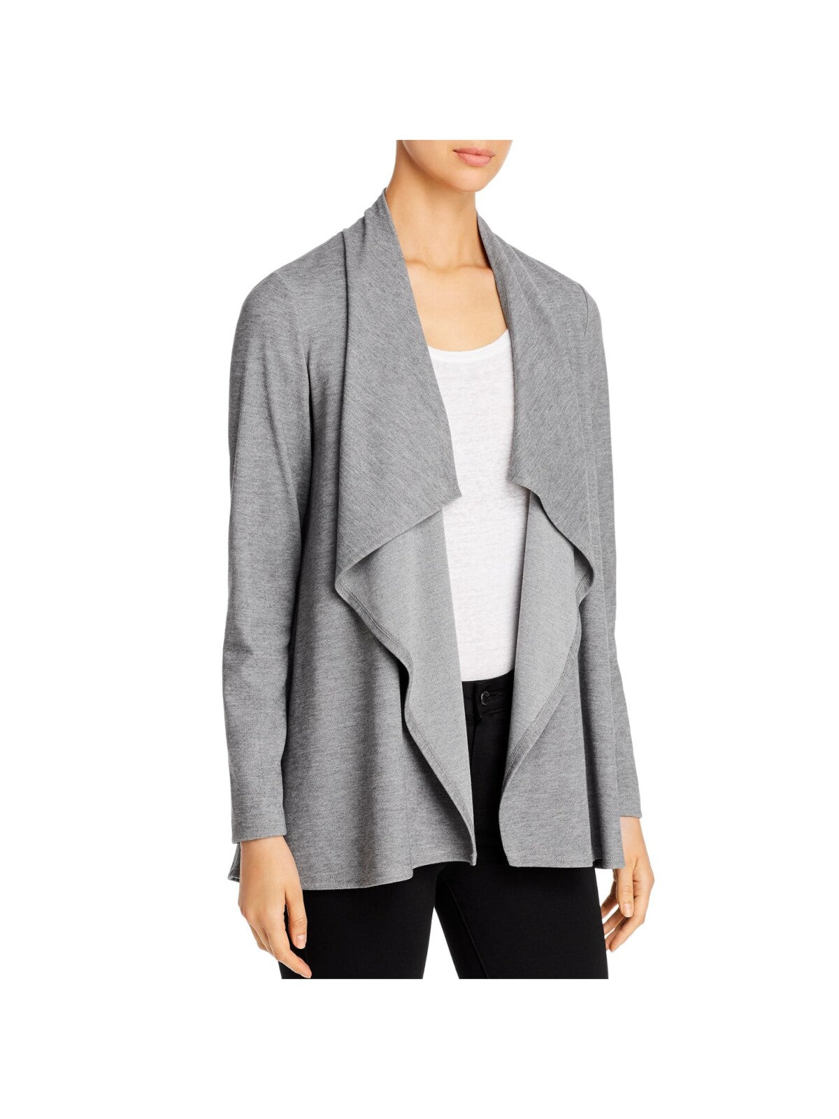 KAREN KANE Womens Long Sleeve Draped Ponte Toggle Active Wear Jacket