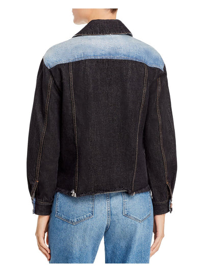 REBECCA TAYLOR Womens Black Heather Jacket Size: S
