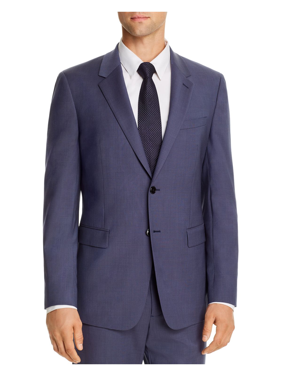 THEORY Mens Chambers Blue Single Breasted, Slim Fit Suit Separate Blazer Jacket W33