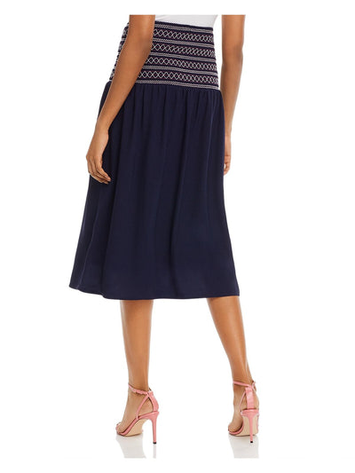 AQUA Womens Midi A-Line Skirt